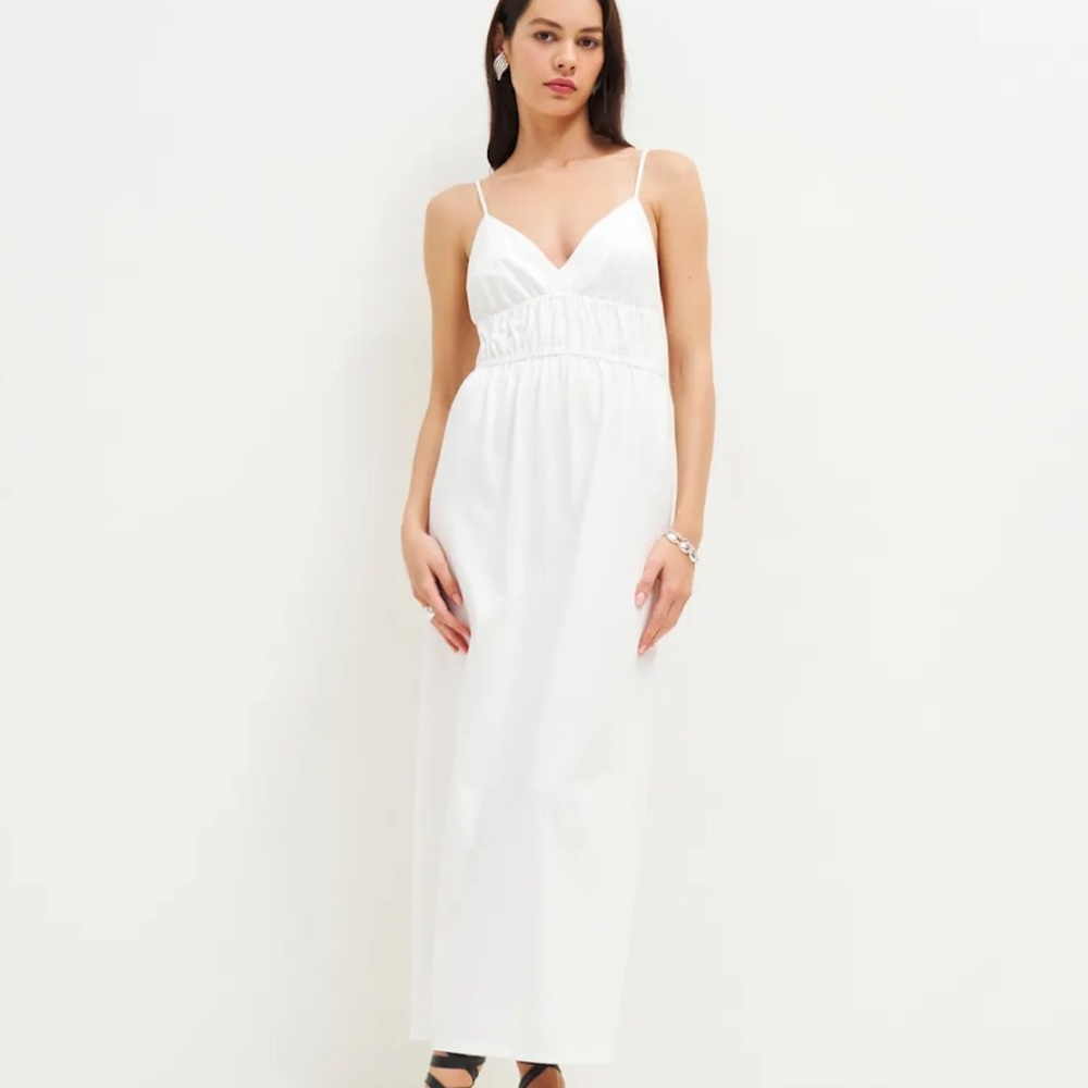 Reformation Aleyza Knit Dress Ivory - Size M